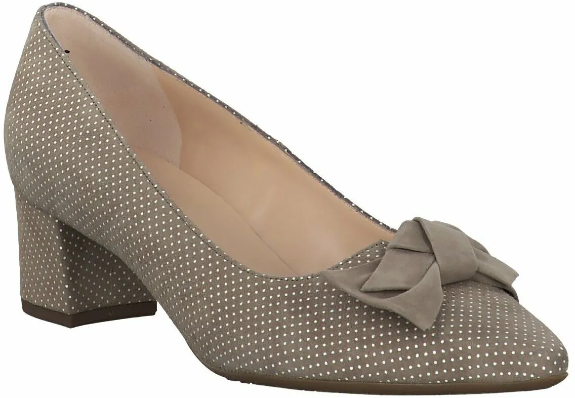 Damen-Pumps aus Leder 121302842862 (Beige)